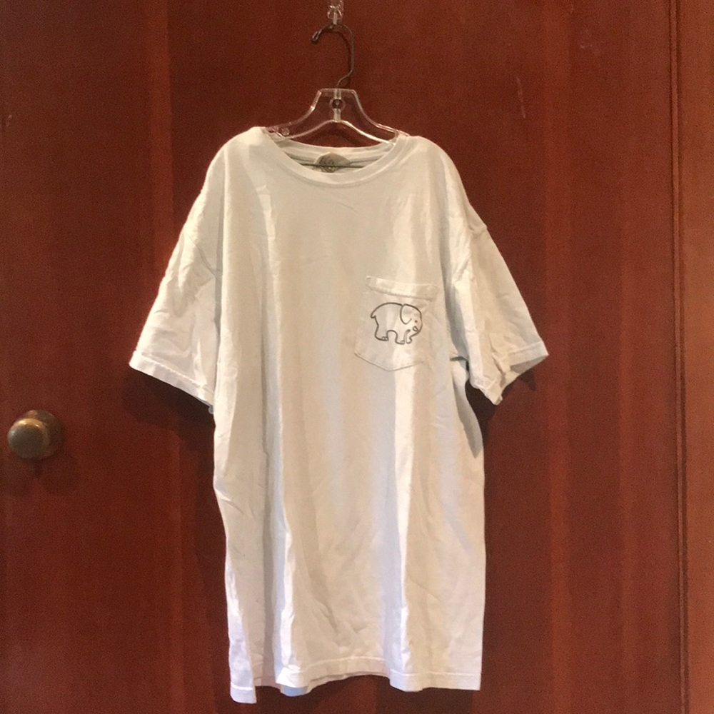 Ivory Ella baby blue oversized tee